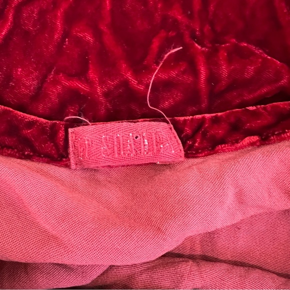 CP SHADES Velvet Tank Top S Red Ruby Jewel Tone Washable - Picture 6 of 8